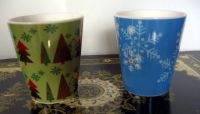 Becher 2 Weihnachts-/Winterbecher Kaffee-/Teetasse Schneeflocken Nordrhein-Westfalen - Unna Vorschau