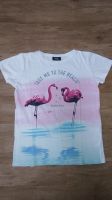 Wie Neu Tshirt Mädchen Shirt Gr.146/152 Flamingo Glitzer Bunt Hessen - Offenbach Vorschau