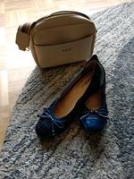 GEOX Ballerina Pumps Respira Gr. 37 dunkelblau m Lack u Schleife Wandsbek - Hamburg Rahlstedt Vorschau