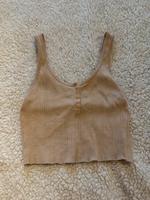Bershka beige Tank Crop Top mit Knöpfen Größe XS Hessen - Eschborn Vorschau