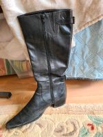 Stylishe Lederstiefel schwarz Güstrow - Landkreis - Zehna Vorschau