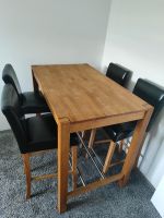 Holztisch mit 4 Barhocker Niedersachsen - Braunschweig Vorschau