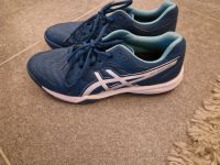 Hallenschuhe Asics Gr. 44,5 blau Saarland - Saarwellingen Vorschau