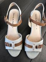 Damen Sandale ,Boho,2 farbig beige/braun Gr.37 Herzogtum Lauenburg - Schönberg Vorschau