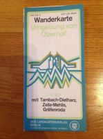 Wanderkarte Umgebung von Oberhof 1980 Sachsen-Anhalt - Merseburg Vorschau