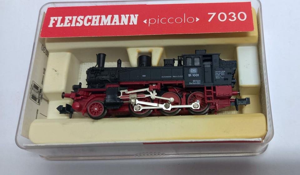 Spur N, Dampflokomotive Br 91, DB, Epoche III, Fleischmann 7030 in Rangsdorf