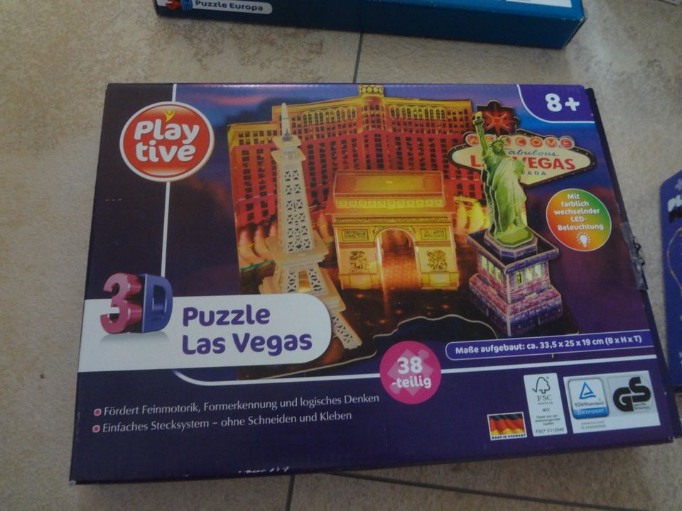 3D-PUZZLE LAS VEGAS EUROPA PISA PARIS BERLIN ASIEN DUBAI in Offenburg