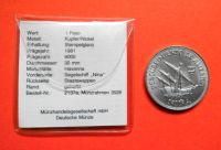 Münze Kupfer/Nickel Stempelglanz Kuba 1 Peso Schiff NINA Kolumbus Baden-Württemberg - Heilbronn Vorschau