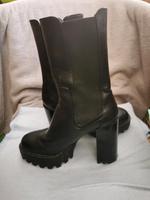 BERSHKA, STIEFELETTEN, GR. 36 LEDER Sachsen - Lichtenau Vorschau