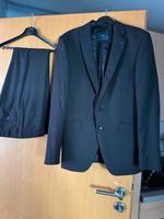 Anzug schwarz Konfirmation Gr. M 48 Slim fit Hochzeit Digel Hessen - Wehretal Vorschau