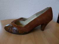 Scarpetto Pumps Leder-Schuhe schwarz Gr. 38,5 Schuhe mit 7 cm Abs Schleswig-Holstein - Flintbek Vorschau