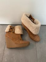 Zara Fell Schuhe Stifeletten Damen Beige Braun 39 Düsseldorf - Flingern Nord Vorschau