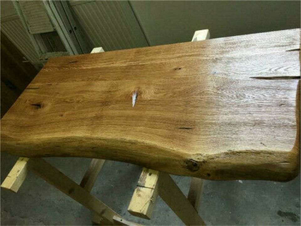 Waschtisch (Wasch-)Tischplatte Ablage massiv Holz Eiche geölt in Bispingen