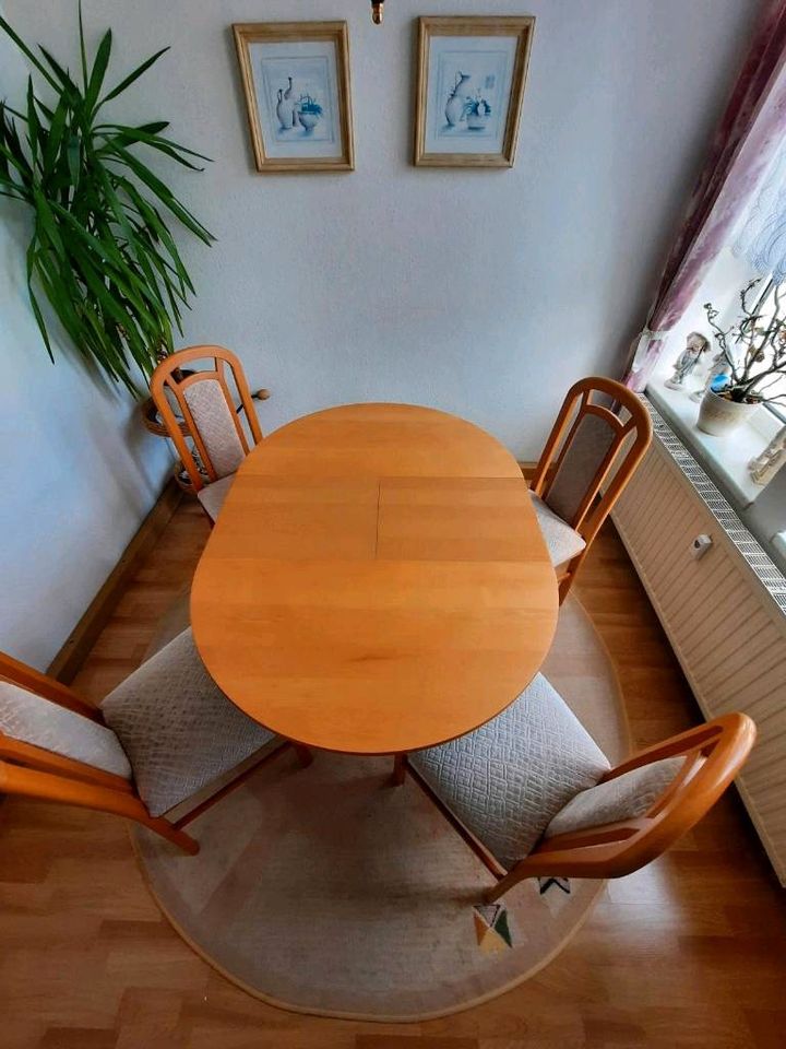 Esstisch  mit 4 Stühlen in Plauen