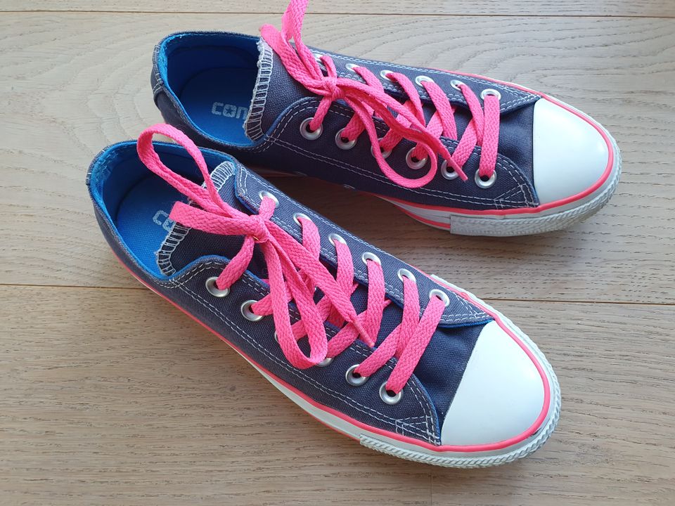 Converse All Star, Blau mit Pink, Größe 38 in Issum