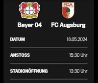 Verkaufe ein Ticket Bayer04-Augsburg Köln - Porz Vorschau