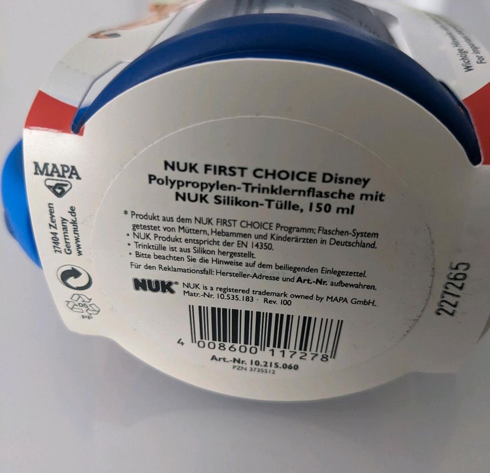 NUK first choice Trinkflasche blau Winnie Puuh first choice neu in Berlin