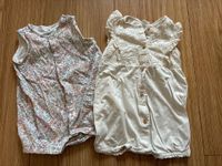 H&M Romper/ Spieler/ Jumpsuit kurz 74/80 creme/ Blumen Dresden - Kleinzschachwitz Vorschau