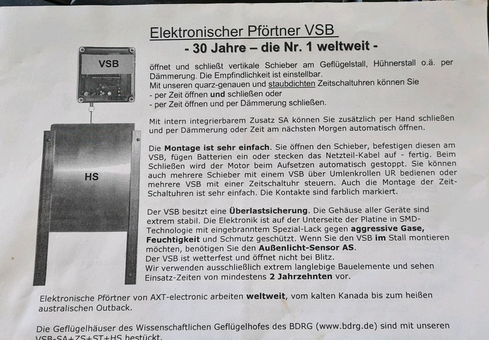 Hühnerhaus mit Schließautomatik in Preetz