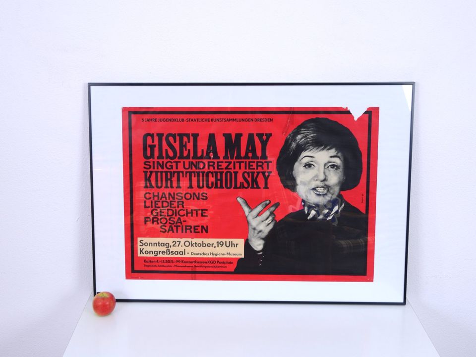 Plakat Gisela May Kurt Tucholsky 60er Jahre Poster Bild Plakat in Dresden