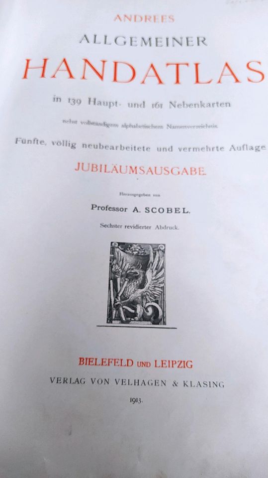 Andrees Handatlas Jubiläums - Ausgabe in Rheinfelden (Baden)