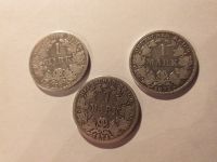 Deutsches Reich, 3 Münzen, je 1 Mark,  1873, 1874, 1887 Nordrhein-Westfalen - Kamp-Lintfort Vorschau