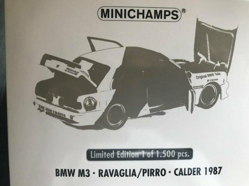 Minichamps BMW M3 e30 DTM WTC #46 Ravaglia Pirro Calder 1987