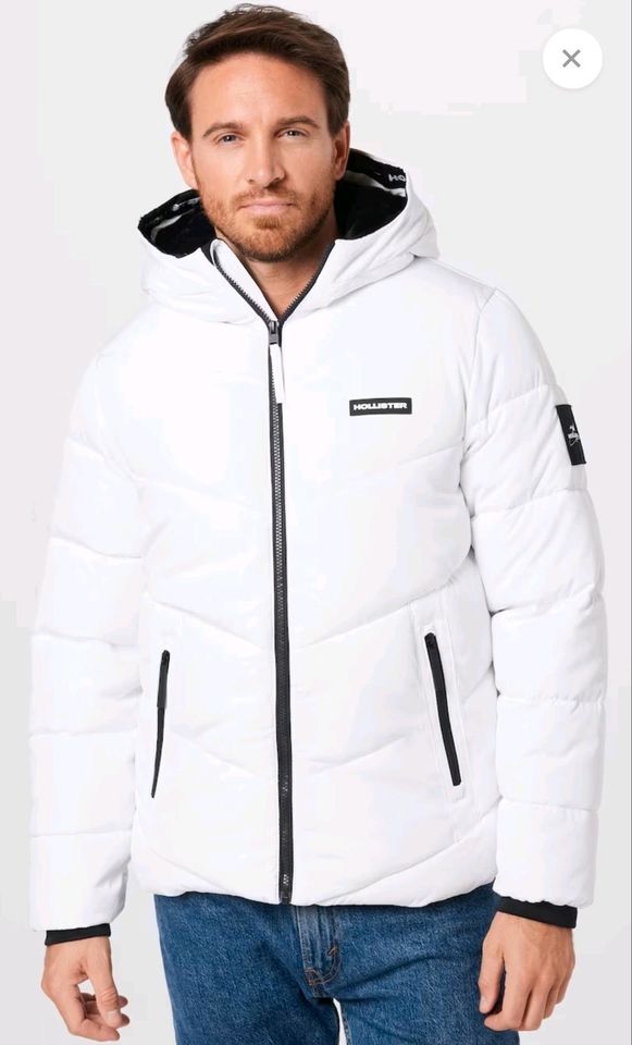 Hollister Steppjacke Herren Weiss Gr.L in Köln