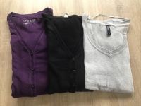 3 Stk Strickjacke Strickpullover Uni S 36 Damen Grau Schwarz Lila Nordrhein-Westfalen - Stolberg (Rhld) Vorschau