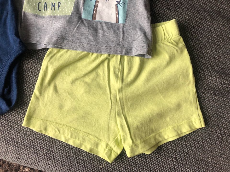 Süßes Sommer Set 74/80 Tshirt Body kurze Hose in Mücke