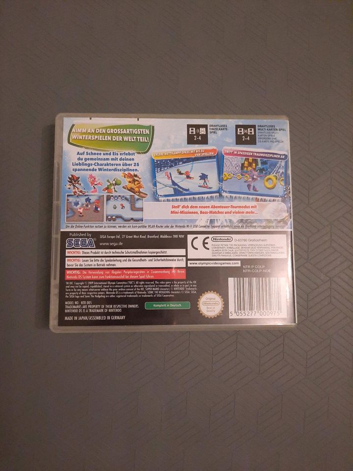 Nintendo DS Spiel Mario&Sonic bei den olympischen Winterspielen in Schuttertal