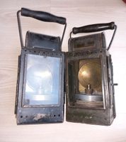 2x alte Lampe Handlampe 1.wk 2.wk Eisenbahn Bochum - Bochum-Süd Vorschau