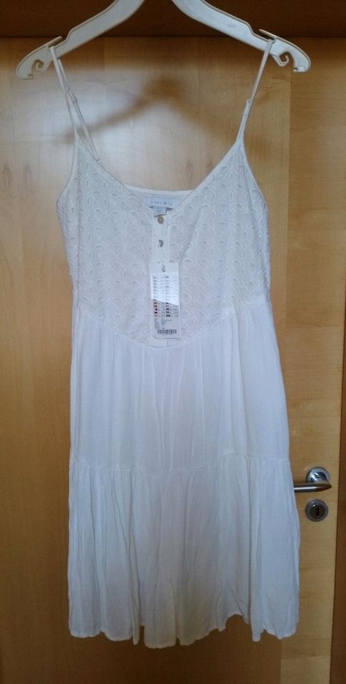 Kleid Sommerkleid neu ungetragen Strand Trägerkleid Kleid weiß in Denkendorf