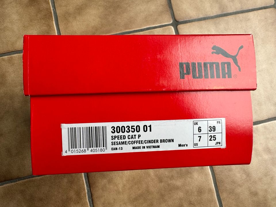 Puma Speed Cat Sportschuhe Gr.39 beige in Mannheim