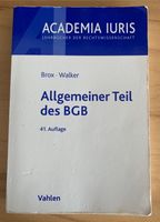 Lehrbuch „Allgemeiner Teil des BGB“ von Brox und Walker Eimsbüttel - Hamburg Stellingen Vorschau