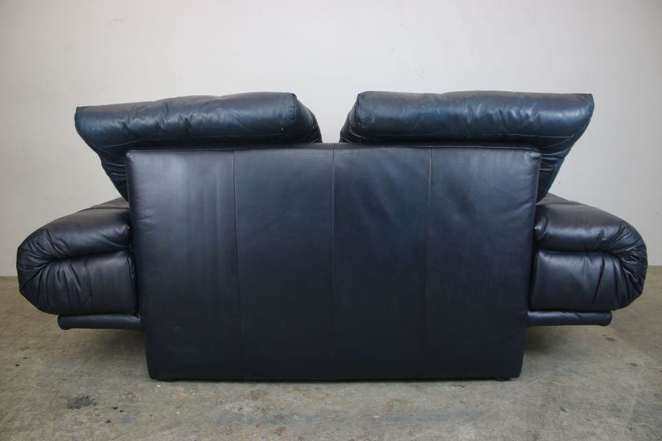 Designer Sofa Rolf Benz Modell Ak 345 Blau Leder Zweisitzer Couch in Berlin