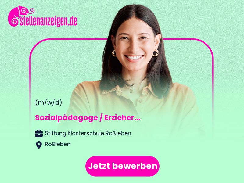 Sozialpädagoge / Erzieher (m/w/d) in Roßleben