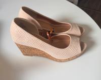 NEU H&M Sandalen beige Keilabsatz Kork - Grösse 38 Rheinland-Pfalz - Bad Kreuznach Vorschau