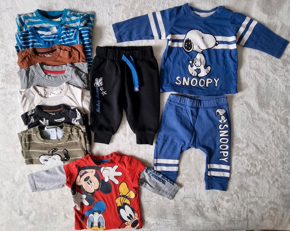 Disney Paket Gr. 62/68 Snoopy , Mickey Mouse , .. Top in Nordhausen