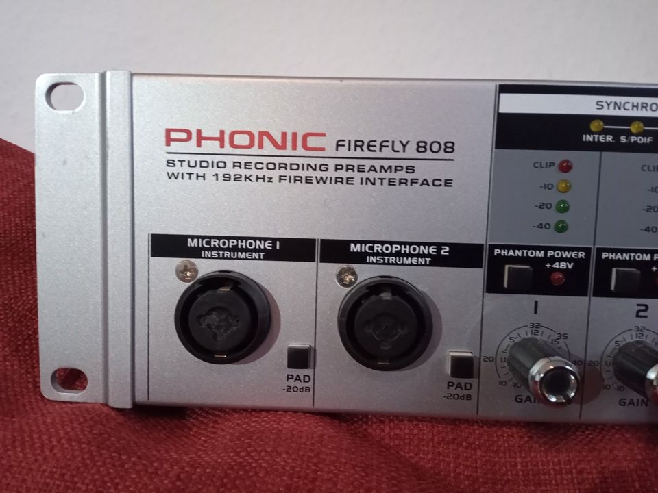 SONIC FIREFLY Studio Recording Preamps Firewire Interface in Kiel