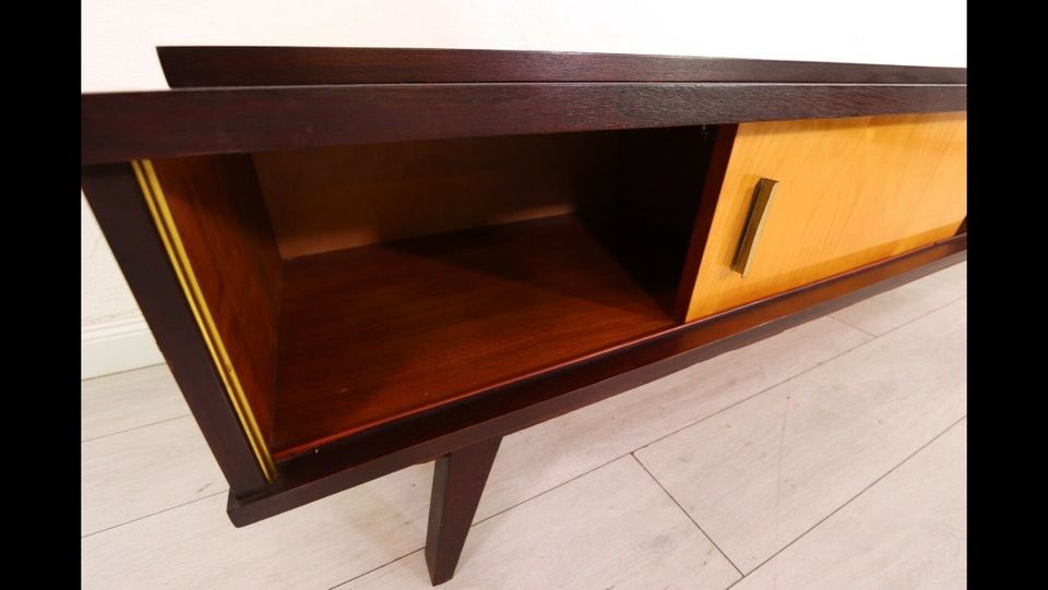 Sideboard Midcentury Echtholz Vintage Fernsehschrank in Dresden