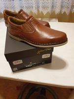 ital. Herren Schuhe von Galizio Torresi, Gr. 42 Farbe Cognac Brandenburg - Ferch Vorschau
