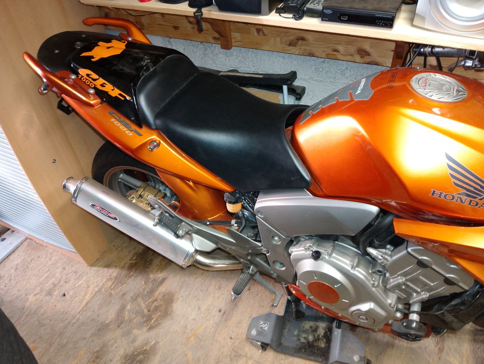 Honda CBF 1000 A Orange metallic Motorrad BOS Abgasanlage in Lichtenstein