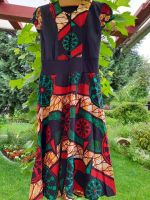 afrikanisches Kleid Gr. S  36 rot grün schwarz NEU 100% Baumwolle Baden-Württemberg - Denzlingen Vorschau