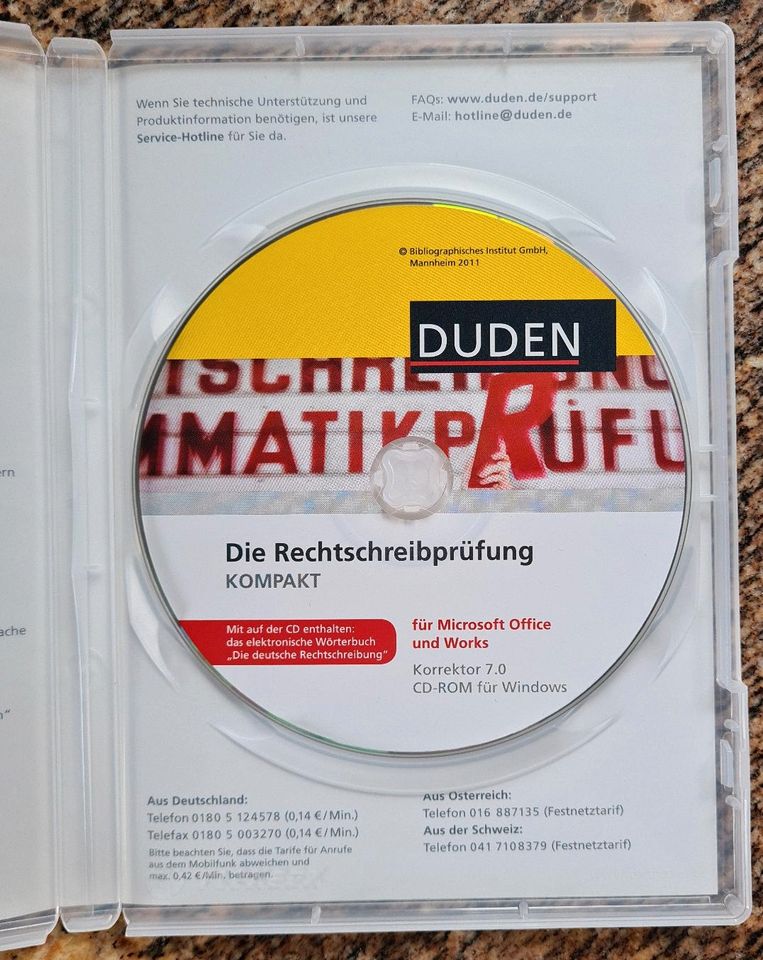Software "Duden - Die Rechtschreibprüfung" für Office CD in Großmehring