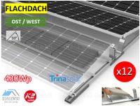 (12x) Unterkonstruktion für 12x Solarmodule K2 Systems Flachdach Aufständerung D-Dome 6.10 Peak Montageschiene Ballastplatte Base Set L Solarmodule Trina 430W TSM-NEG9RC.27 GLAS-GLAS Full Black PV Nordrhein-Westfalen - Rödinghausen Vorschau