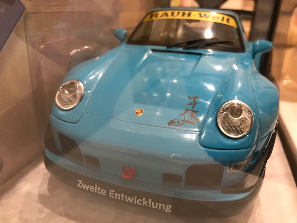 SOLIDO Porsche 911 993 RWB Bodykit Shingen blau 1:18 421185930 in Ochtendung