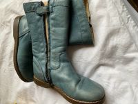 Beberlis Stiefel Schuhe Leder 28 grün aquamarin Nordrhein-Westfalen - Lichtenau Vorschau