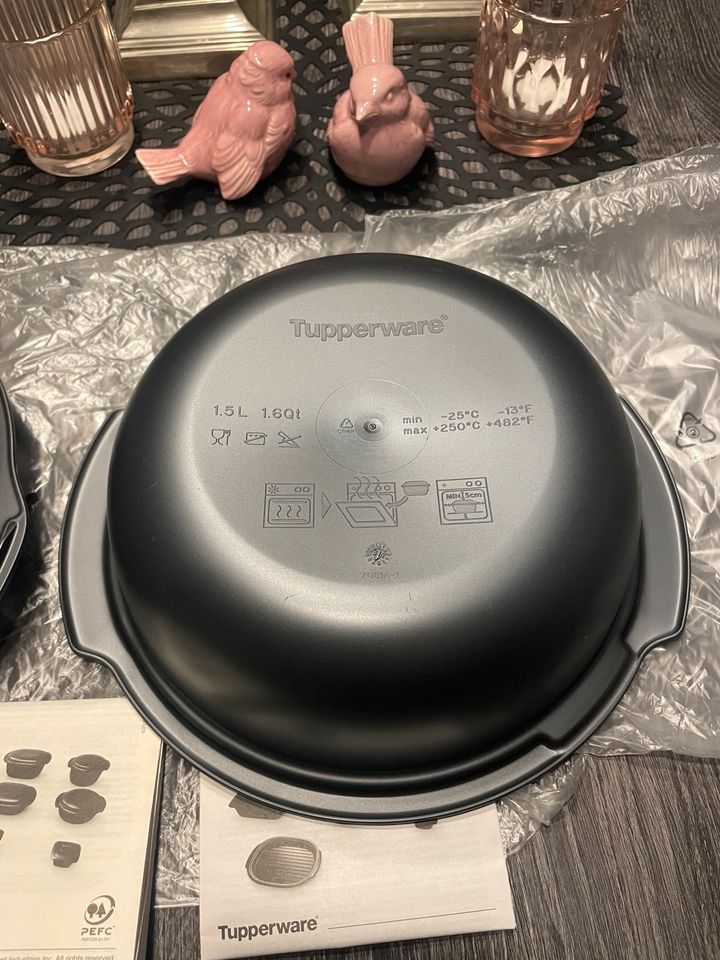 Tupperware Ultra Pro 1,5L Kasserolle rund schwarz Neu in Berlin