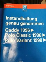 Original Reparaturleitfaden VW caddy 96 Polo Instandhaltung genau Bayern - Niedernberg Vorschau